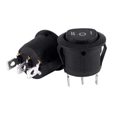 Immagine di Duendhd 2 x AC 6A/250V 10A/125V 3 Pin SPDT ON / OFF Posizioni Rotondo Barca Interruttore a bilanciere