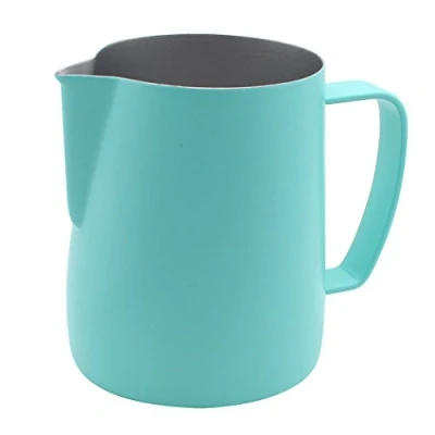 Immagine di Dianoo Pitcher Jug Etuve Frothing Acciaio Inox Adatto per caffè, latte e schiumare il 350 ML Blu