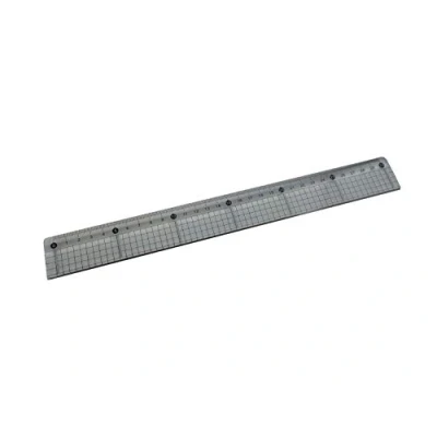 Immagine di Confezione da 12 righelli taglio in acrilico 30 cm, con bordo acciaio, trasparente