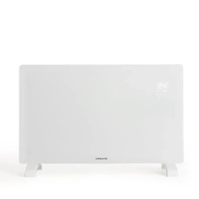 Immagine di CREATE/WARM CRYSTAL/Termoconvettore elettrico in vetro bianco, 2000W, LED touchscreen, sistema di sicurezza, IP24