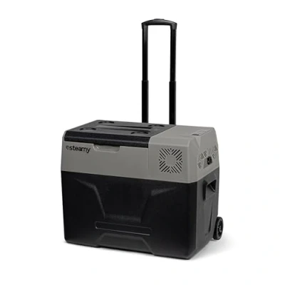 Immagine di Steamy E Single Zone 50 Roller, Frigo portatile a compressore elettrico con ruote, 47 Litro, Grigio