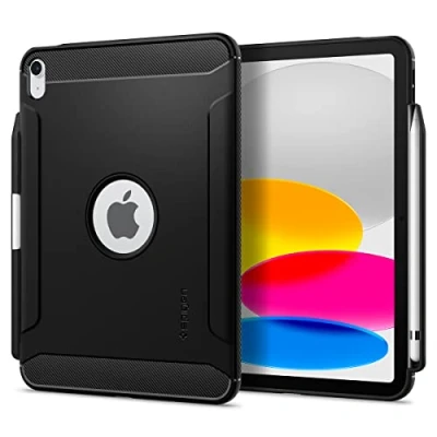 Immagine di Spigen Cover Rugged Armor Compatibile con iPad 10.9 polici 10 Generazione (2022) Nero