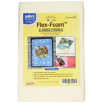 Immagine di Pellon, Schiuma Flessibile a Due Lati con stabilizzatore di Fusione, 50,8 x 152,4 cm