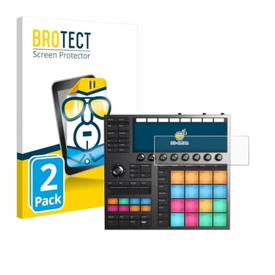Immagine di brotect Pellicola Protettiva per Native Instruments Maschine + Protezione Schermo (2 Pezzi) [Trasparente, Anti Impronte]