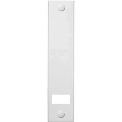 Immagine di Schellenberg 13402 Placca tapparelle avvolgibili STANDARD Maxi: 23 mm di larghezza del nastro, piastra tapparella con spaziatura dei fori 21,5 cm, lunghezza totale 25 bianco