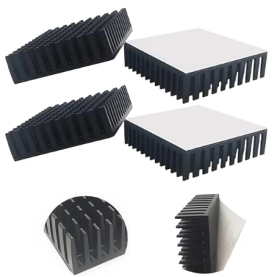 Immagine di CTRICALVER 40 X 11 mm 4 PCS Nero Alluminio dissipatore di Calore per Liquido Raffreddamento ad Acqua Sistema CPU Grafica radiatore