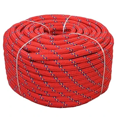 Immagine di vidaXL Corda Marina in Polipropilene 18 mm Rosso Cima Intrecciata Fune Navale