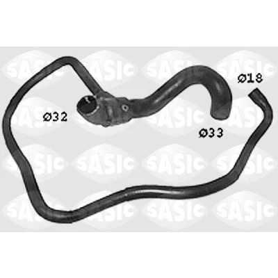 Immagine di SASIC SWH6763 Tubo Radiatore Sx in basso OPEL: Corsa B Hatchback