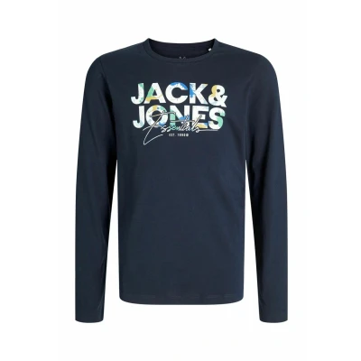 Immagine di Jack &amp; Jones Junior LOGO Maglietta a manica lunga, Uomo, Taglia: 140, Sky captain