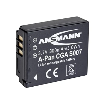 Immagine di Ansmann A Pan CGA S007 batteria ricaricabile fotocamera sostituisce la originale (camera) S007E, 3.7 V 800 mAh