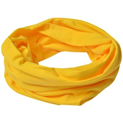 Immagine di Miobo, sciarpa a tubo in cotone per bambini, rotonda, fazzoletto da collo (M, Giallo)