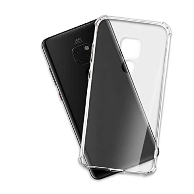 Immagine di mtb more energy® Custodia Crystal Armor per Huawei Mate 20 (6.53&#039;&#039;) Hard PC Back &amp; Soft Silikon Bumper Angoli rinforzati Trasparente TPU Case Cover