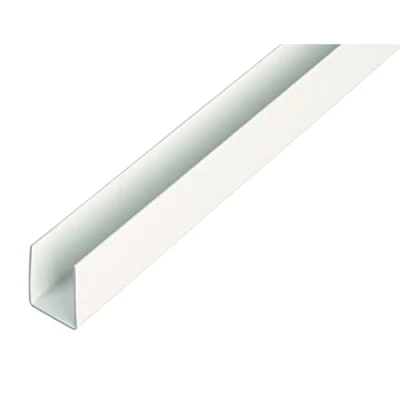 Immagine di Alberts 484521 Profilo a U plastica, bianco 1000 x 18 10 mm