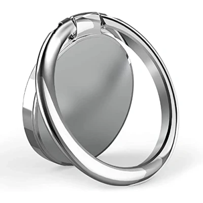 Immagine di YGKJ Anello Supporto Telefono, Universale Cellulare Metallico Rotazione 360 per anulare smartphone Ring Compatibile con iPhone, Samsung, HUAWEI, LG, e tutti gli (Argento)