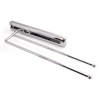 Immagine di SOTECH Portasciugamani estraibile a 2 bracci cromo lucido Lunghezza 325 mm (estrazione: circa 505 mm) Kesseböhmer