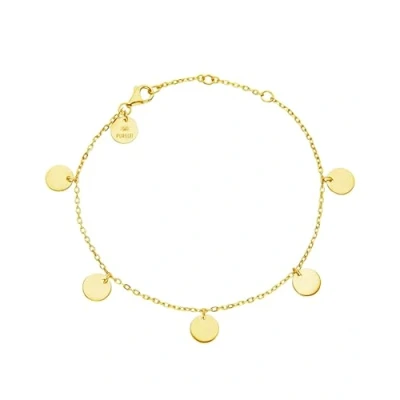 Immagine di Purelei® Bracciale Kalea (Oro) Donna elegante Acciaio inossidabile Lunghezza regolabile 16/17,5/19 cm Ispirato dalle Hawaii e resistente all&#039;acqua