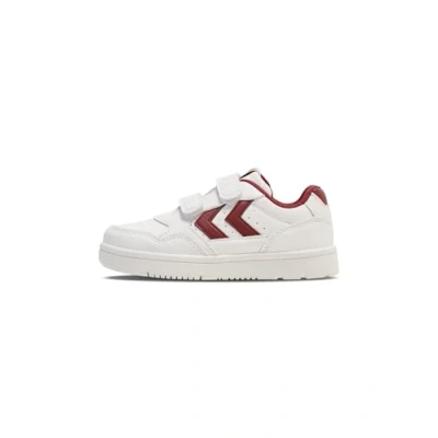 Immagine di hummel, Camden Jr, Scarpe da Ginnastica Basse, Unisex Bambini e ragazzi, Bianco/Rosso, 31 EU