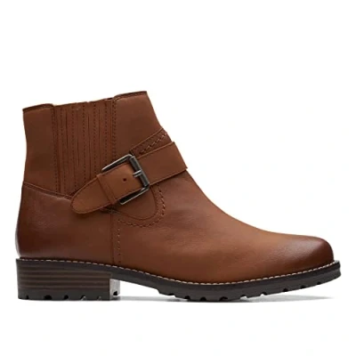 Immagine di Clarks Clarkwell Strap, Stivali alla Moda Donna, Dark Tan Lea, 41 EU