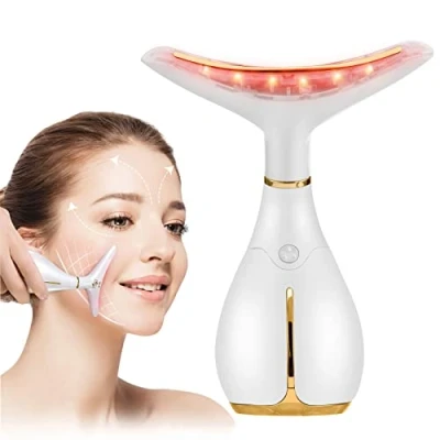 Immagine di Ms.W Massaggiatore Viso Antirughe, Massaggiatori Anti Invecchiamento Termico 45 ℃ Per Dispositivo di Bellezza la Cura Della Pelle, Rassodamento e Sollevamento 3 Modalità