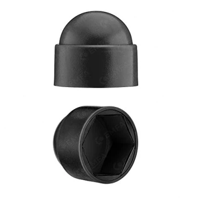 Immagine di Cappucci copri dado bulloni M10 (chiave 17) Nero di protezione per viti 10 pezzi protettivi esagonali Tappi plastica EMFA ®