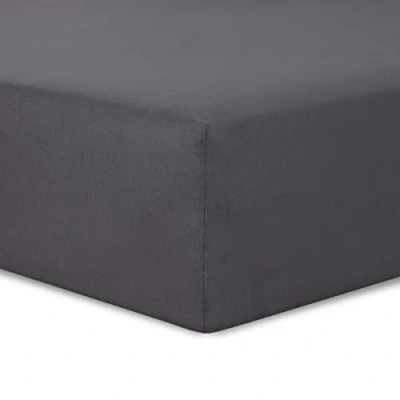 Immagine di VISION Set di 2 lenzuola con federe 90 x 200 cm Colore: Antracite 100% cotone, 57 fili 4 angoli elastici Berretto da 30cm