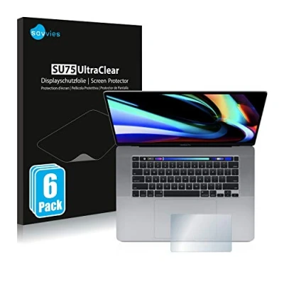Immagine di savvies (6 Pezzi Pellicola Protettiva per Apple MacBook Pro 16&quot; 2019 (Touch Trackpad) Protezione Schermo Trasparente