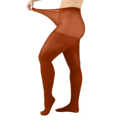 Immagine di Calzitaly Opaque PLUS SIZE Tights 60 DEN Collant, Donna, Taglia: 4XL, Orange