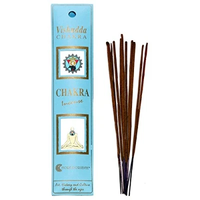 Immagine di Fiore D&#039;Oriente Vishudda Chakra Incensi, Celeste, 20 bastoncini