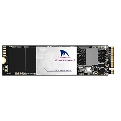 Immagine di SHARKSPEED SSD Interno 1TB, S Plus M.2 NVME PCIe Gen 4.0 Per PS5, TLC 3D NAND, Fino a 5500MB/s (NVME 2280)