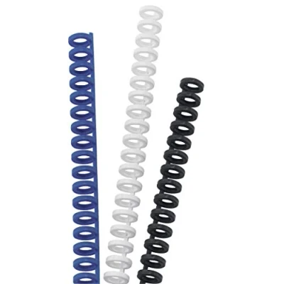 Immagine di GBC Spirali plastiche ClickBind, formato DIN A4, 16 mm, confezione da 50 pezzi, colore: nero