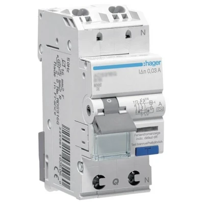 Immagine di Hager ADS913D Magnetotermico e differenziale 2 poli 13 A 0.03 240 V