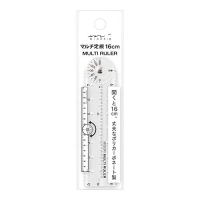 Immagine di Midori 42263006 Righello multiplo, 16 cm, trasparente