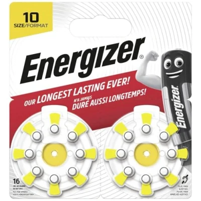 Immagine di Energizer Batteria a bottone ZA 10 1.45 V 16 pz. Zinco aria ENR EZ Turn &amp; Lock (10)