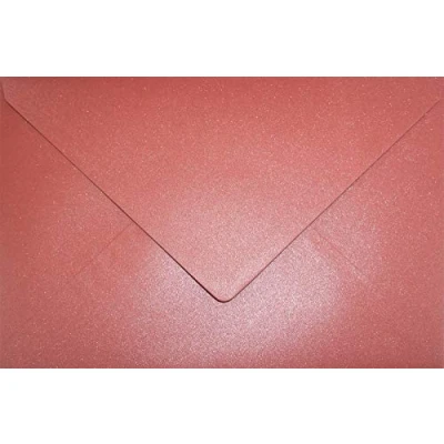 Immagine di Netuno 25 buste da lettera rosso perlato formato C5 162x 229 mm 120g Aster Metallic Ruby rosse belle partecipazioni inviti biglietti matrimonio Natale compleanno Pasqua