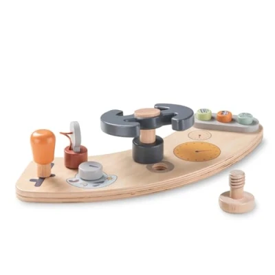 Immagine di hauck Gioco Neonato Play Cockpit Per Alpha Tray/Arketa Tray Giochi In Legno Seggiolone hauck, Favorisce la Coordinazione Occhio Mano di Certificato FSC®