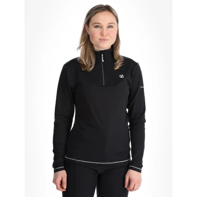 Immagine di Dare 2B Lowline II Maglione da Donna Elasticizzato con Mezza Zip, Pile Uomo, Nero, UK 14 Bust 38&quot;, (97cm)