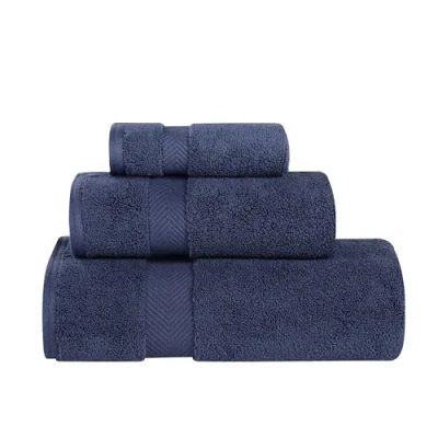 Immagine di Superior Set di Teli da Bagno, assorbenti ed Estremamente Morbidi, Blu Notte, Espresso, 2