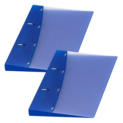 Immagine di VELOFLEX A115145 raccoglitore ad anelli diamantati, DIN A5, 2 pezzi, blu, altezza di riempimento 20 mm, con meccanismo a