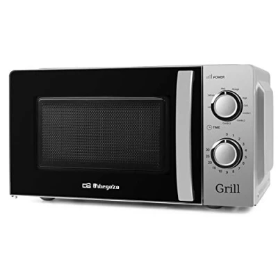 Immagine di Orbegozo MIG 2138 Microonde con grill 20 litri di capacità, 5 livelli funzionamento e 3 funzioni combinate, timer fino a 30 minuti, 700 900 W, colore: argento
