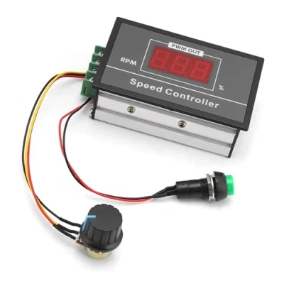 Immagine di PWM Regolatore di Velocità DC, LED Display Digitale DC 6 60V 12V 24V 36V 48V 30A Regolazione Della Continua Durevole Interruttore Arresto Avviamento per Motore