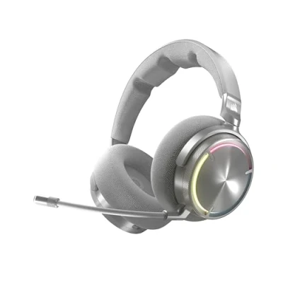 Immagine di CORSAIR VIRTUOSO MAX WIRELESS Cuffie da Gioco con Bluetooth Dolby Atmos, SoundID, Cancellazione Attiva del Rumore, Microfono di Qualità Broadcast, Driver in Grafene, per PC, Mac, PS5, PS4 Argento