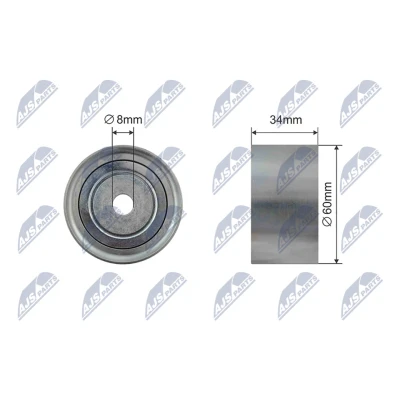 Immagine di NTY RNK SU 018 Galoppino/Guidacinghia, Cinghia dentata 60mm