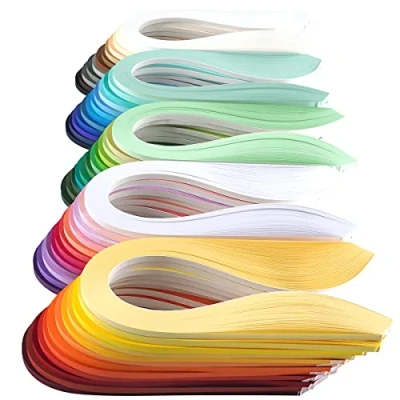 Immagine di JUYA Singolo colore Quilling Carta strisce set 60 colori confezioni 6000 totale Larghezza 2 mm