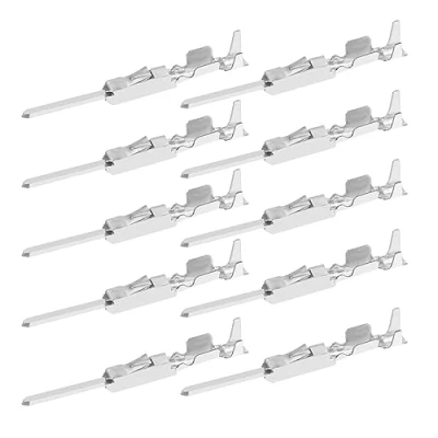 Immagine di ECSiNG 50 Pezzi Micro Timer Contatto A Crimpare N90764801 963716 1 Modello Compatibile Con VW BMW Cablaggio Crimpatura Terminali Di Riparazione Pin