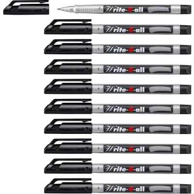 Immagine di Marcatore STABILO Write 4 all Tratto Fine (0,4 mm) Confezione da 10 Nero