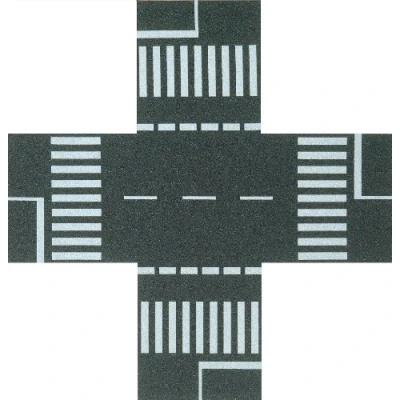 Immagine di Busch Incrocio Stradale Autoadesivo per Scala H0