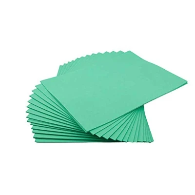 Immagine di House of card &amp; Paper, fogli di carta colorata, 220 g/mq, formato A3/297 x 420 mm, colore: Verde (confezione da 50)