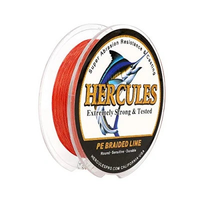 Immagine di HERCULES Filo da pesca intrecciato a 4 fili, 100 2000m, 6 100lb, super morbido, polietilene, Lenze intrecciate per con lenza, riva, in mare, barca