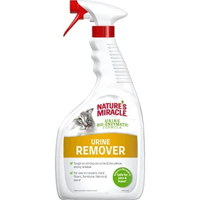 Immagine di Nature&#039;S Miracle Urine Remover per Gatti, Eliminare le Macchie di Urina, a Base Oli Essenziali, 946 Ml