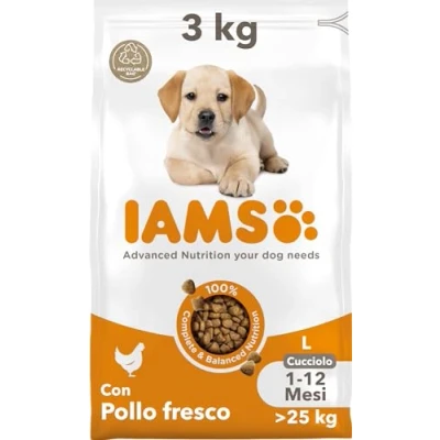 Immagine di IAMS Cibo secco per cucciolidi taglia grande con pollo fresco, 3kg